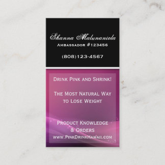 Sparkle Purple and Pink Business Card Template