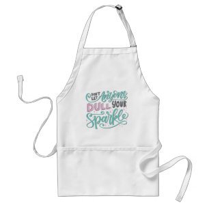 Sparkle Quote Apron