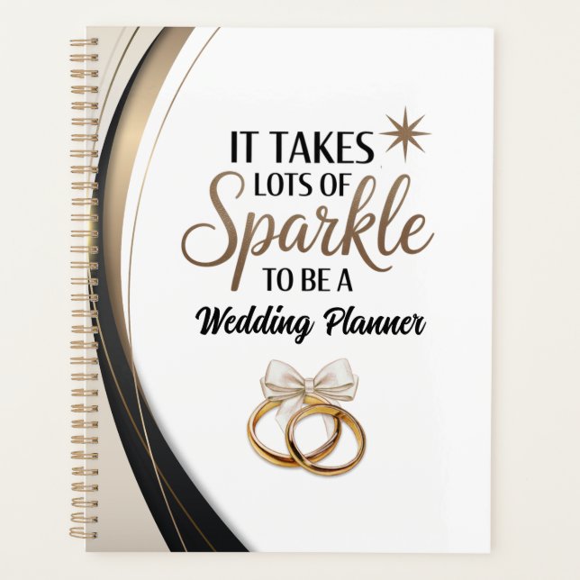 Sparkle Quote Gift for Wedding Planner (Front)
