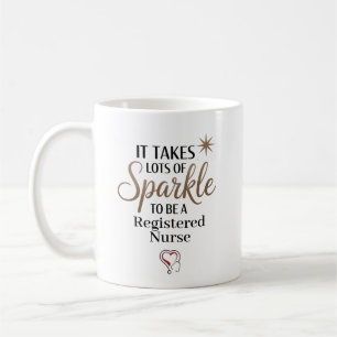 Sparkle Registered Nurse Personalised Coffee Mug