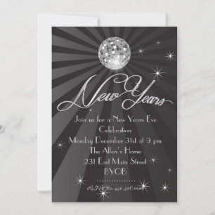 Sparkle Ring in the New Years EVE Invitation