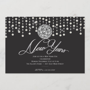 Sparkle Ring in the New Years EVE Invitation