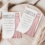 Sparkle Rose Gold Dress Womans 30th Birthday Party Invitation<br><div class="desc">Sparkle Rose Gold Dress Womans 30th Birthday Party Invitation

Plenty of different colours and variations - See our store below</div>