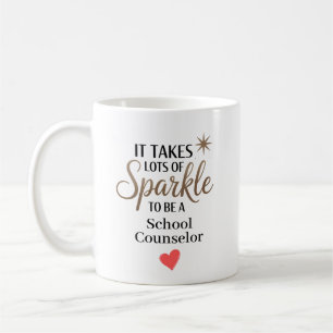 Sparkle School Counsellor Personalised Coffee Mug