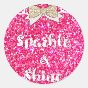Sparkle & Shine Classic Round Sticker