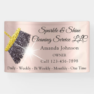 Sparkle & Shine Cleaning Service Housekeeping Banner