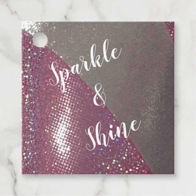 Sparkle & Shine Custom Favour Tags (Front)