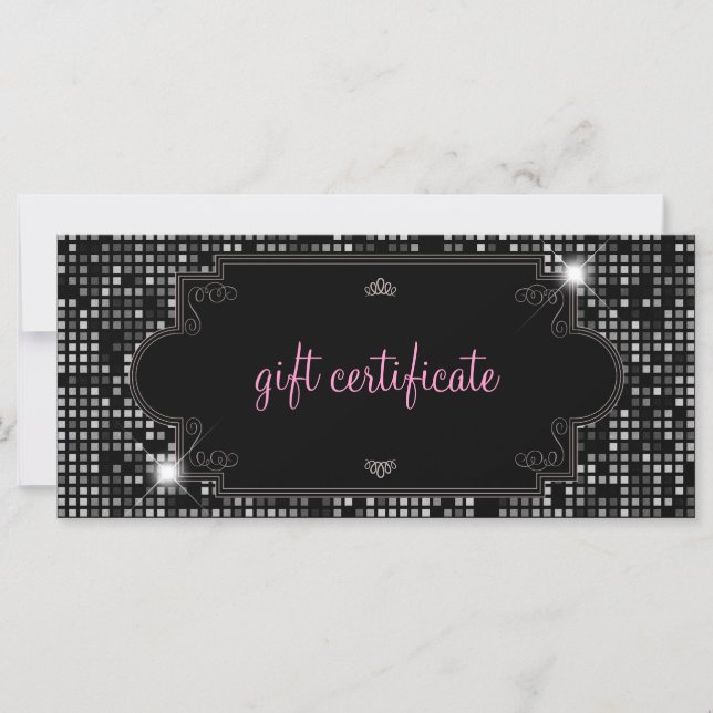 Sparkle & Shine Gift Certificate : Rack Card (Front)