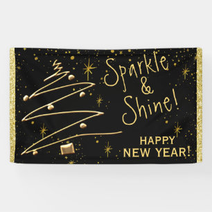 Sparkle & Shine - Happy New Year Hanging Banner