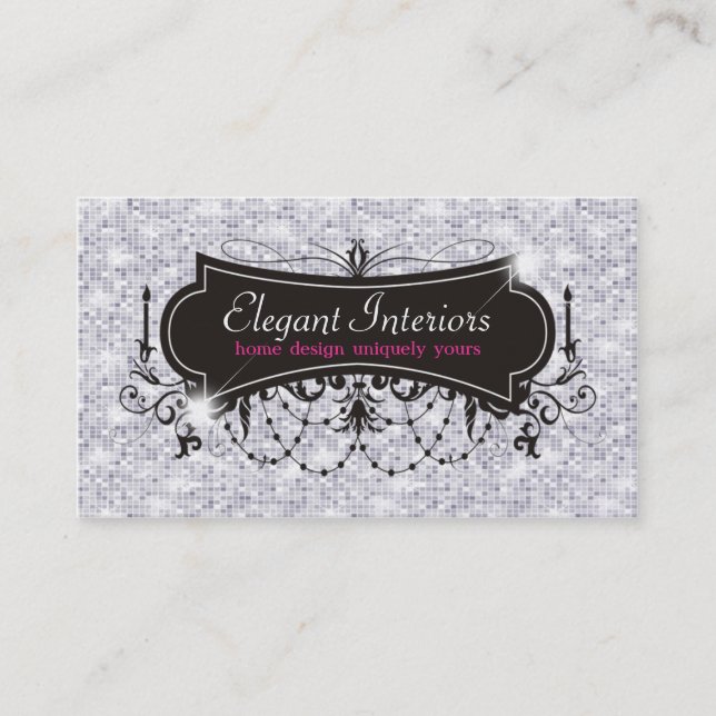 Sparkle & Shine Interior Designer : Business Card (Front)