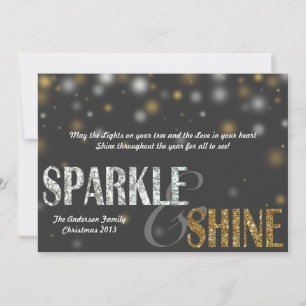 Sparkle & Shine Modern Holiday Card