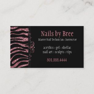 Sparkle & Shine Zebra : Business Card