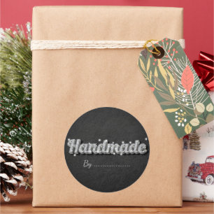 Sparkle Silver Glitter Handmade Gift Stickers