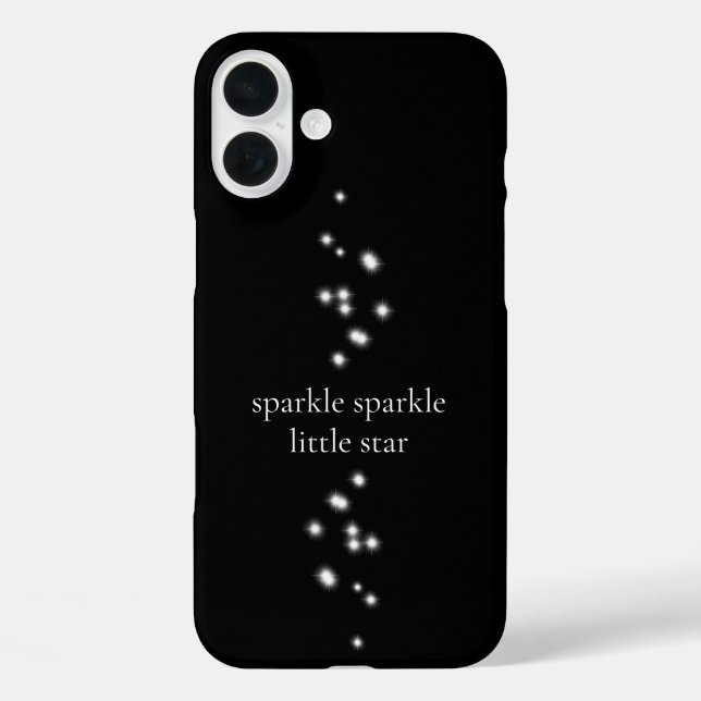 Sparkle Sparkle Little Star Black Starlight Case-Mate iPhone Case (Back)
