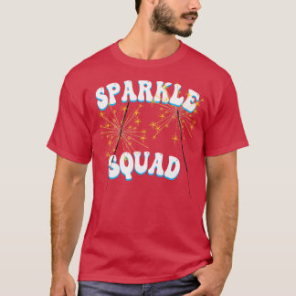 Sparkle Squad 4th of July USA US Independence Day  T-Shirt