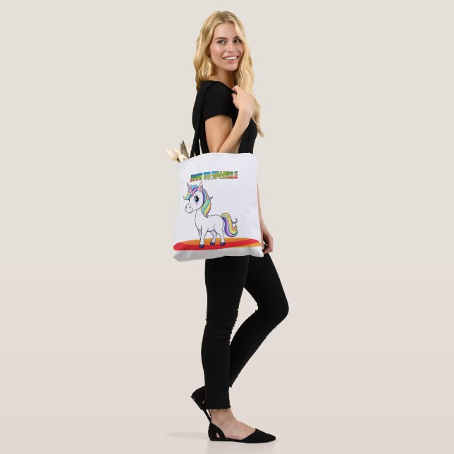 Sparkle Squad Leader Tote Bag (On Model)