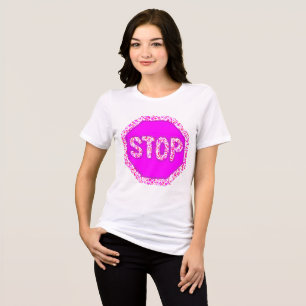Sparkle stop sign Tri-Blend shirt