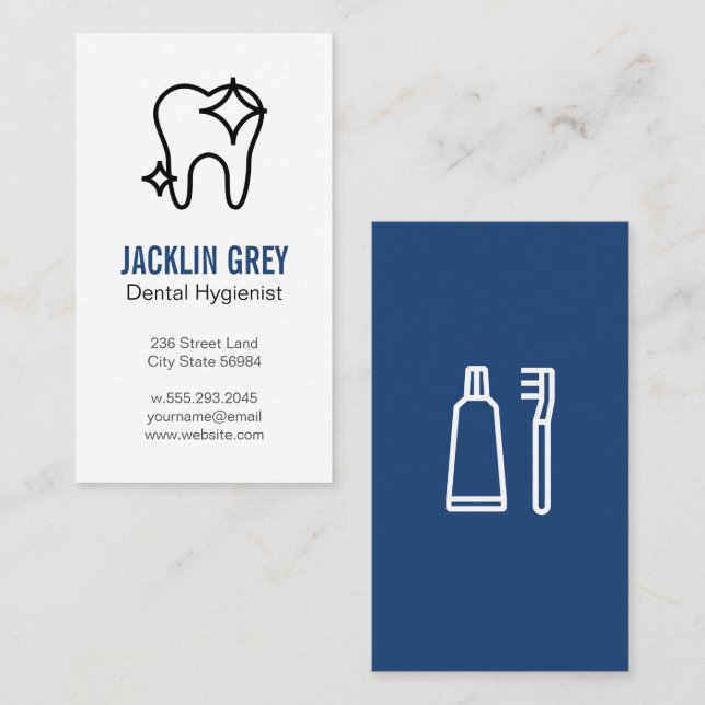 Sparkle Tooth | Dentistry Business Card (Front/Back)