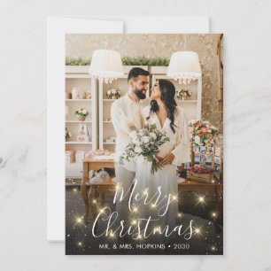 Sparkle Wedding Holiday Card