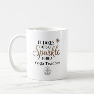 Sparkle Yoga Teacher Personalised Coffee Mug