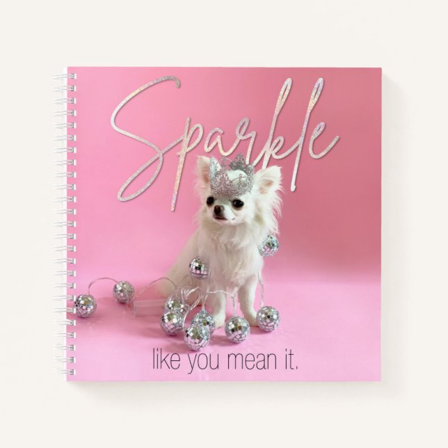 SparkleJoy Mean It 8.5" x 8.5" Notebook (Front)