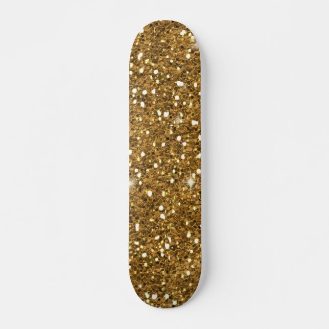 Sparkler Gold Skateboard (Front)