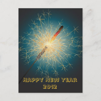 sparkler holiday postcard