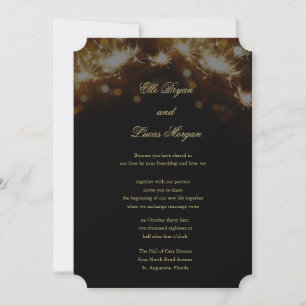 Sparkler Night Wedding Invitation