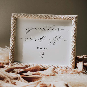 Sparkler Send Off Sign Wedding Reception Display