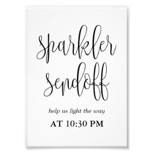 Sparkler Sendoff Sign Choose Your Size