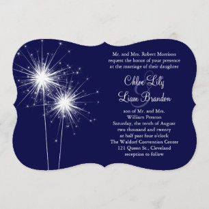 Sparkler Wedding Invitation 2