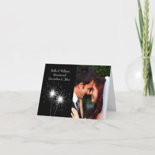 Sparkler Wedding Thank You Card