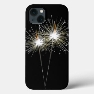 Sparklers on Black iPhone 13 Case