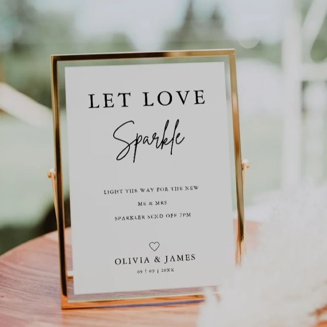 Sparklers Sign, Wedding Send Off Sign, Invitation (Sparklers Sign, Wedding Send Off Sign, Invitation)