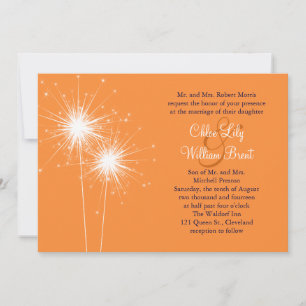 Sparklers Wedding Invitation