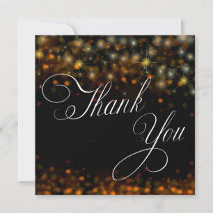 Sparkles and Stars colourful Thank You Card