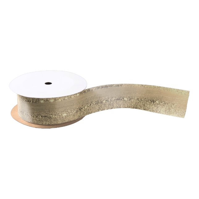 Sparkles - Brush Strokes Lt Rose Gold Faux Glitter Satin Ribbon (Spool)