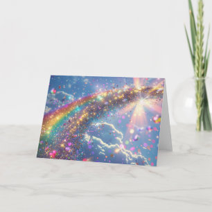 Sparkles Digital Art Thank You Card