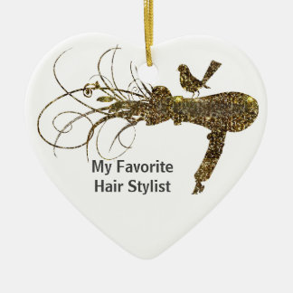 Sparkles Hair Stylist Salon Hair Dryer with Birdie Ceramic Tree Decoration