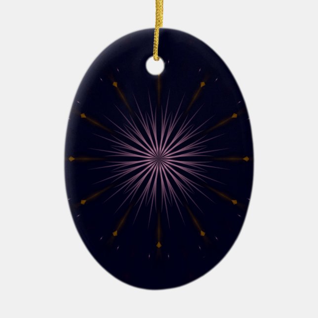 Sparkles in the Dark Ceramic Tree Decoration (Front)