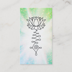 *~*   Sparkles Lotus Lily Reiki Healing Energy Business Card