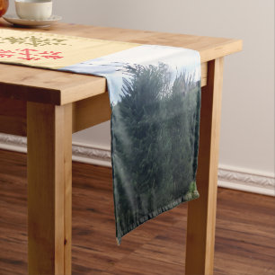 Sparkles of Colors and Pine Trees, Table Runner