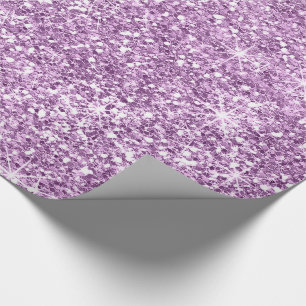 Sparkles - Purple 1 Faux Glitter Wrapping Paper