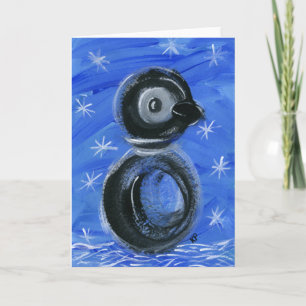Sparkles the Penguin Holiday Card