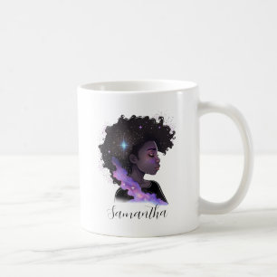 Sparkling Afro Woman Coffee Mug