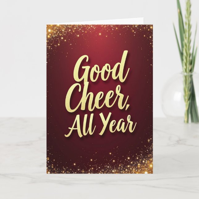 Sparkling All Year Cheer Card (Front)