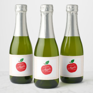 Sparkling Apple Cider Baby Shower Wine Label