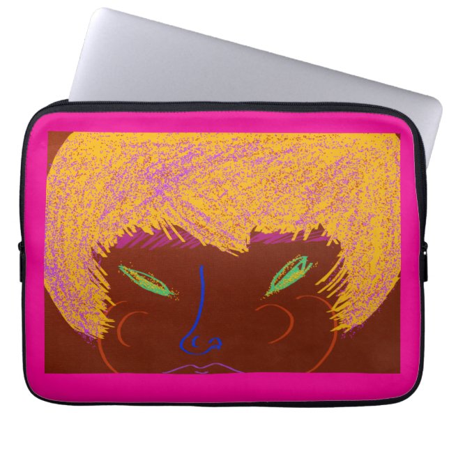 Sparkling Beauty Queen Laptop Sleeve (Front)