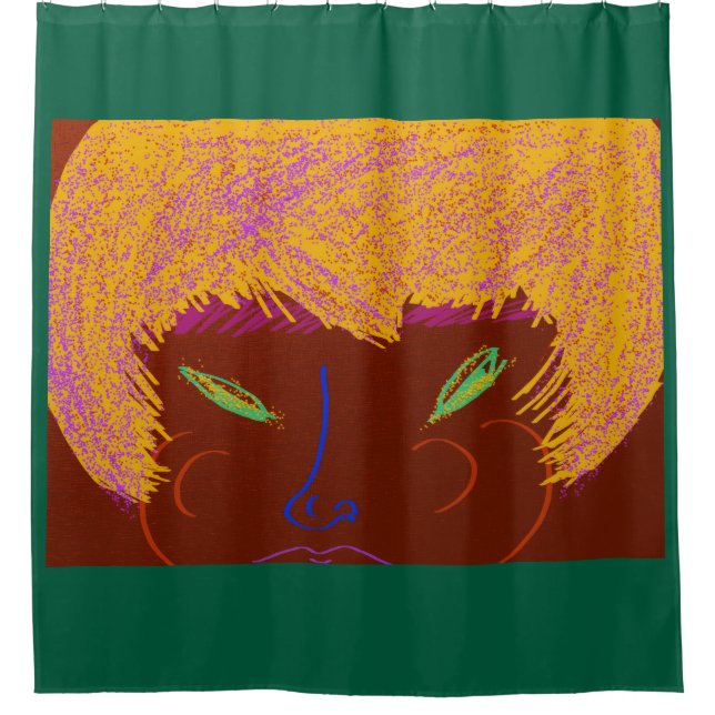 Sparkling Beauty Queen  Shower Curtain (Front)