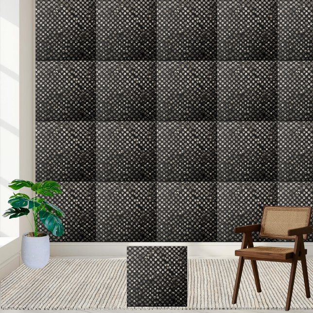 Sparkling Black White Silver Crystal Stone-like Tile (Sparkling Black White Silver Crystal Stone-like Ceramic Tile)